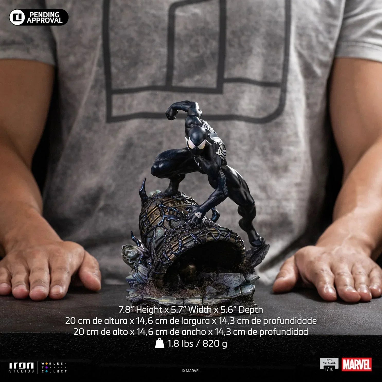 Spider-Man Black Bds Art Statue