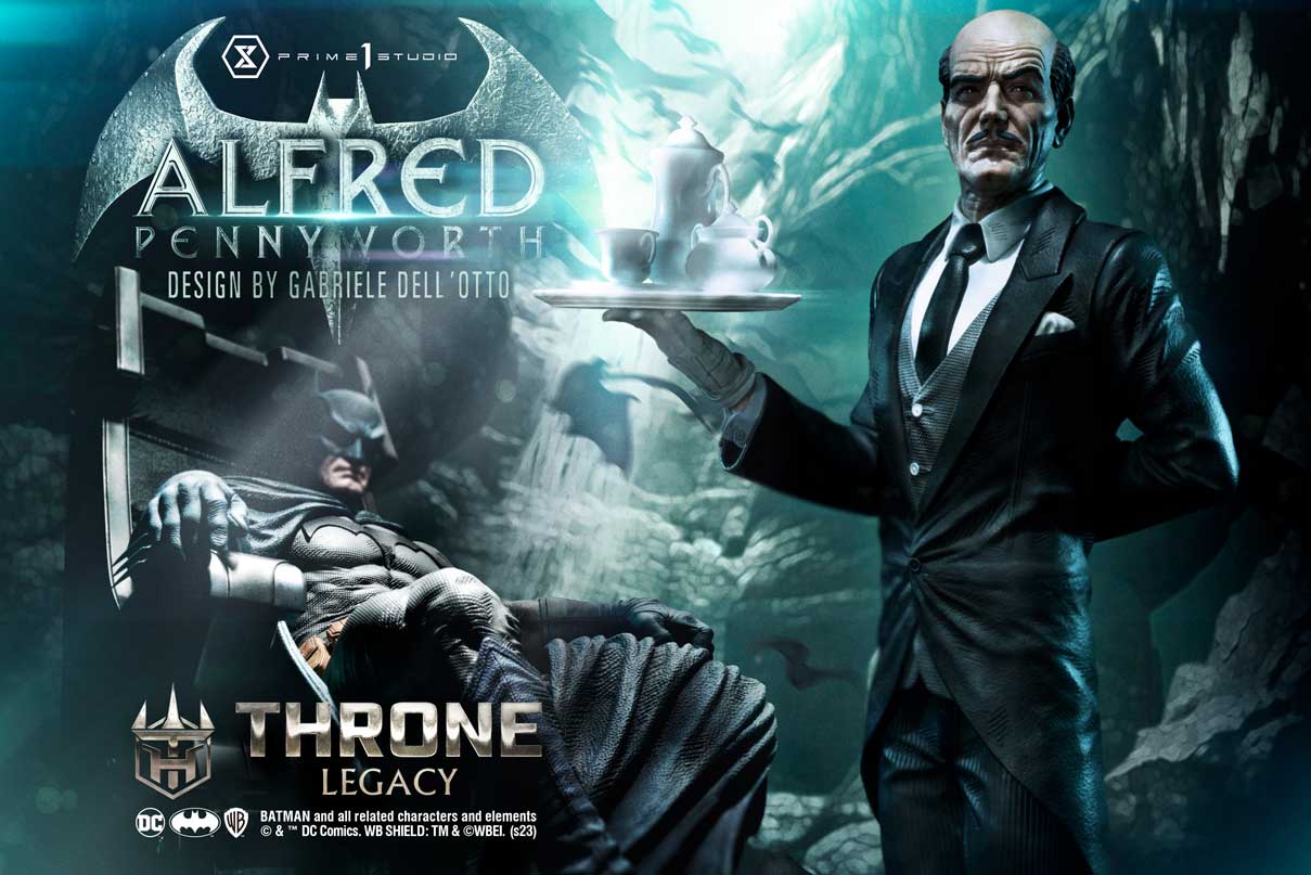 Alfred Pennyworth Throne Legacy Statue
