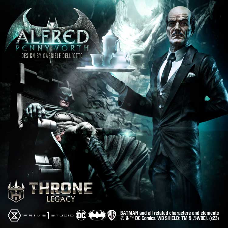Alfred Pennyworth Throne Legacy Statue