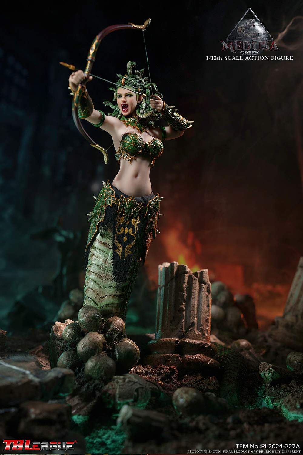 Medusa with Tail (Green) Action Figure