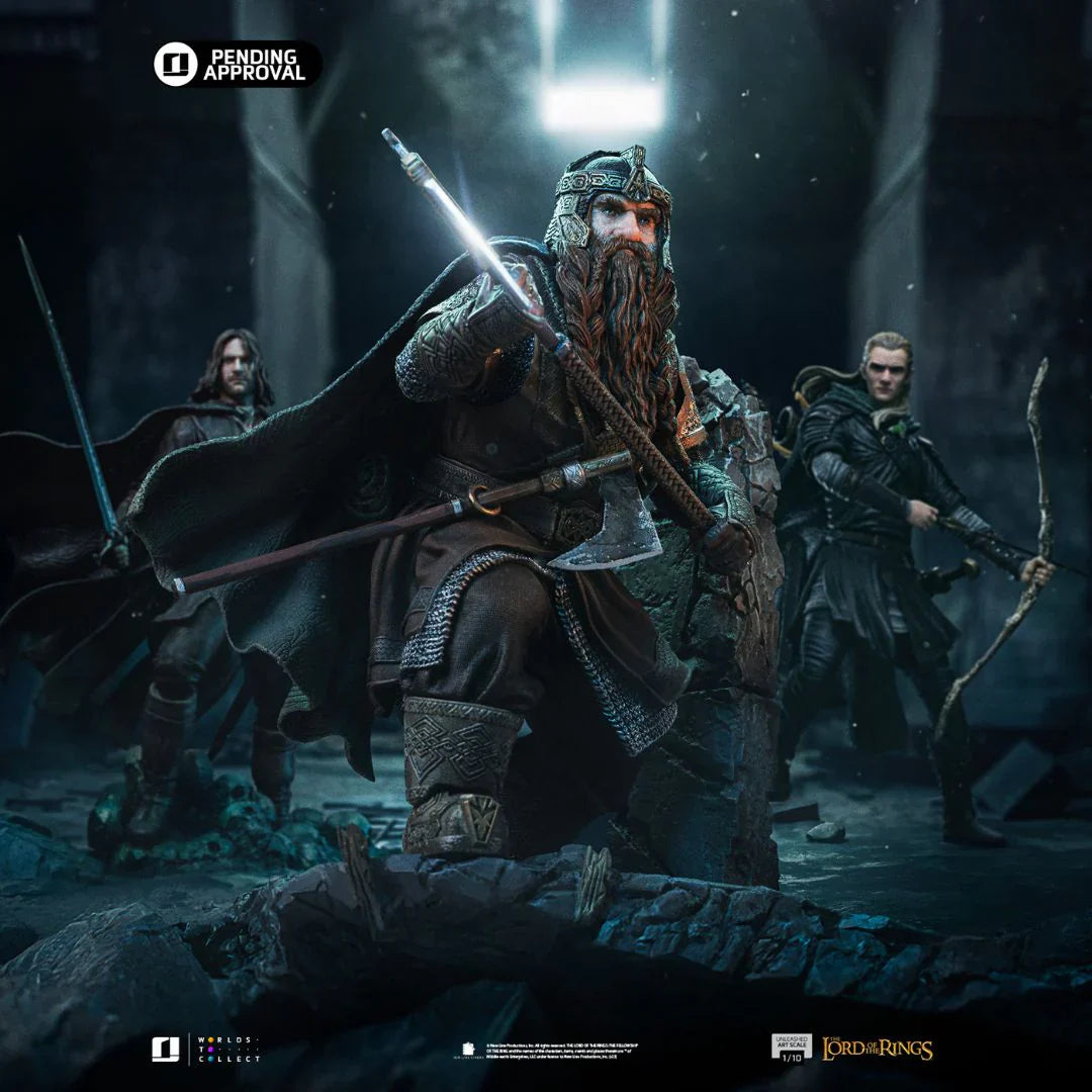 The Lord Of The Rings Gimli Unleashed Art Statue