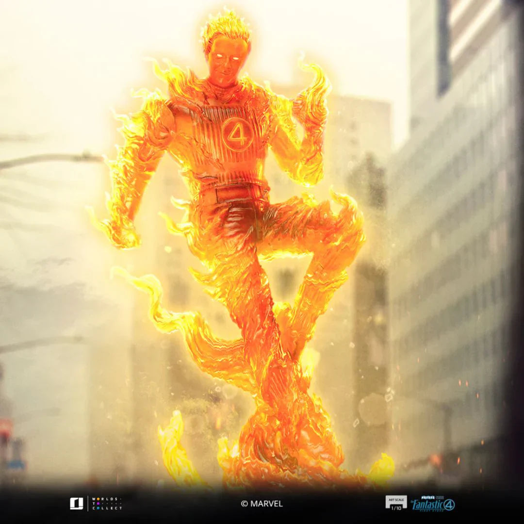 Human Torch Art Scale Statue