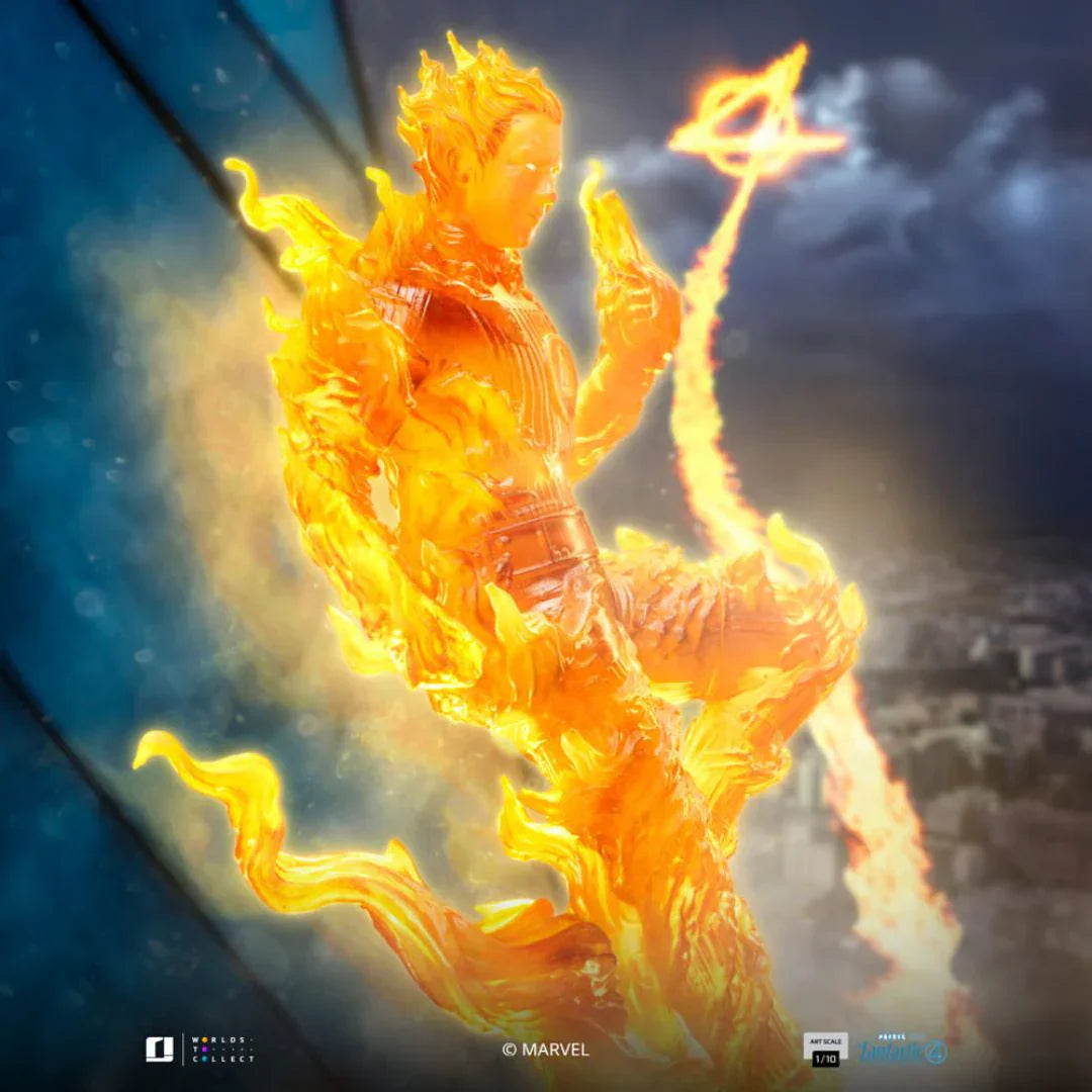 Human Torch Art Scale Statue