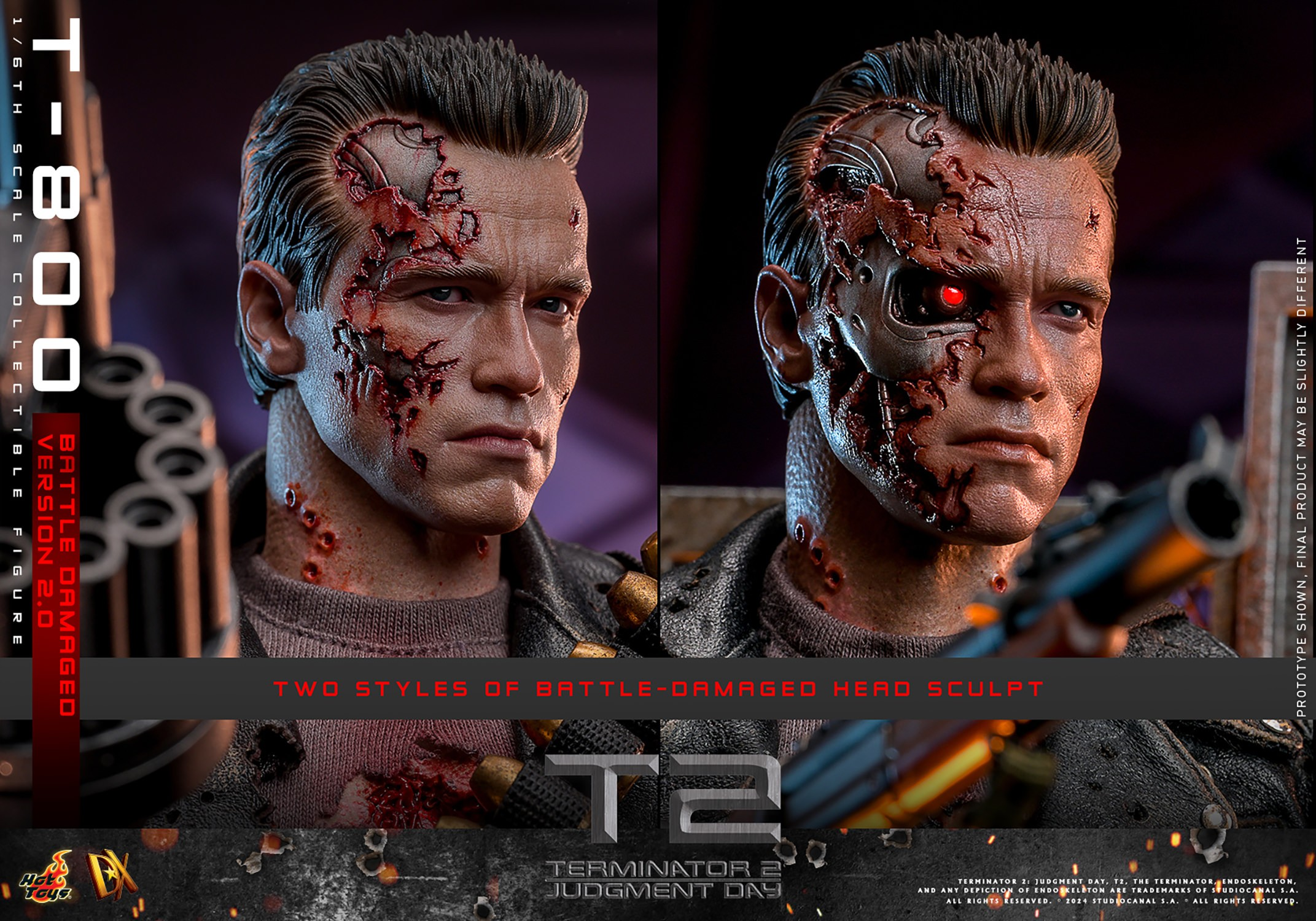 T-800 (BATTLE DAMAGED VERSION 2.0) Sixth Scale Figure