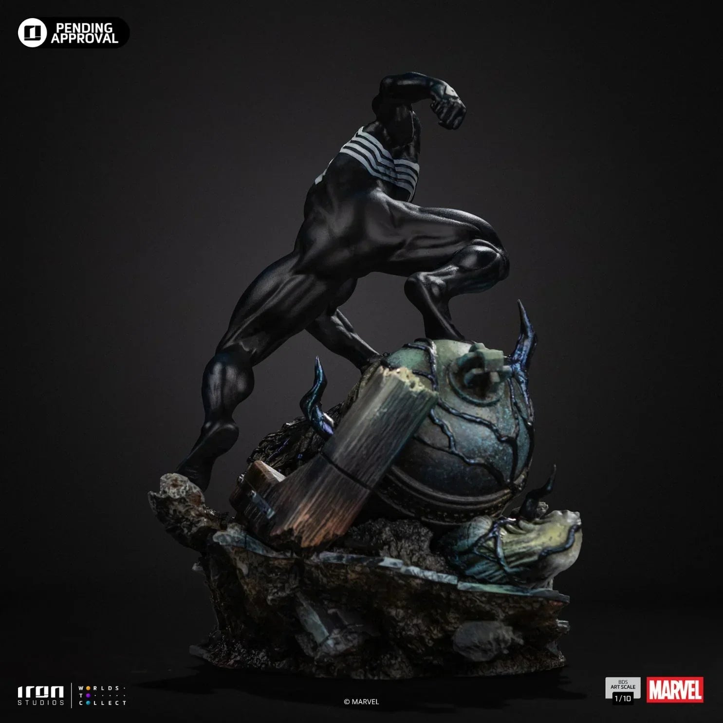 Spider-Man Black Bds Art Statue