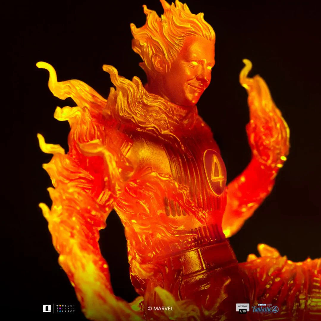 Human Torch Art Scale Statue