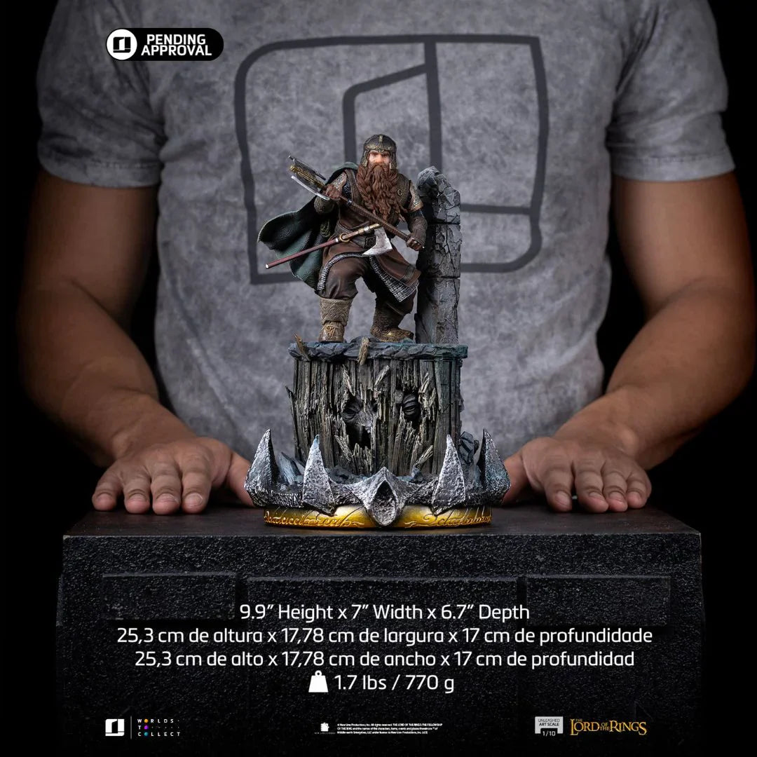 The Lord Of The Rings Gimli Unleashed Art Statue