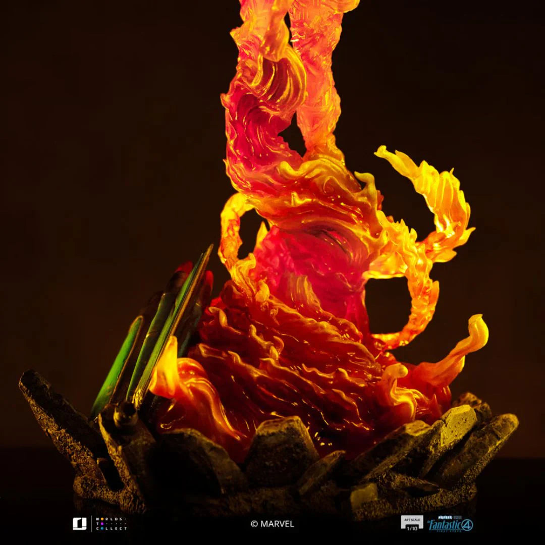 Human Torch Art Scale Statue