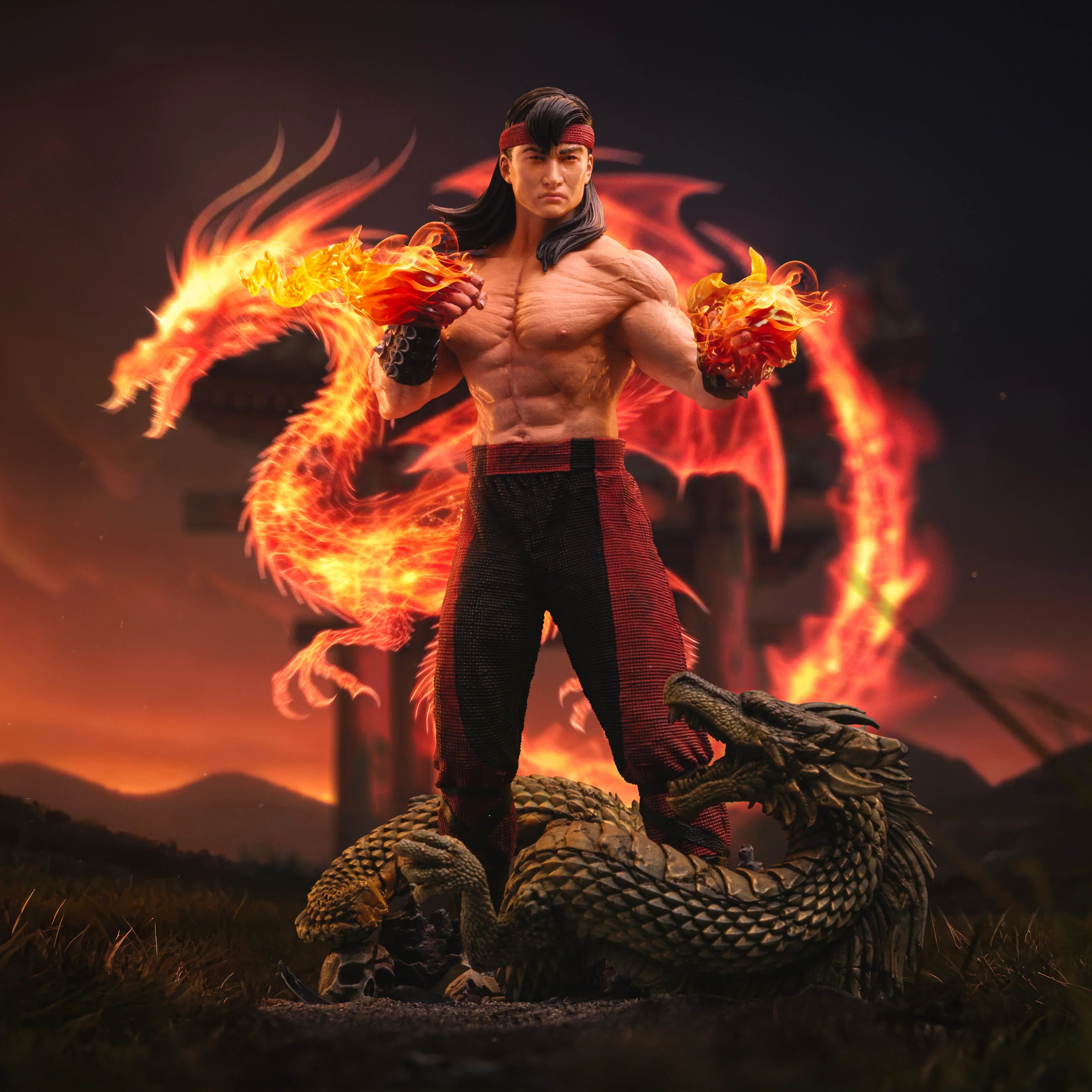Mortal Kombat Liu Kang Statue