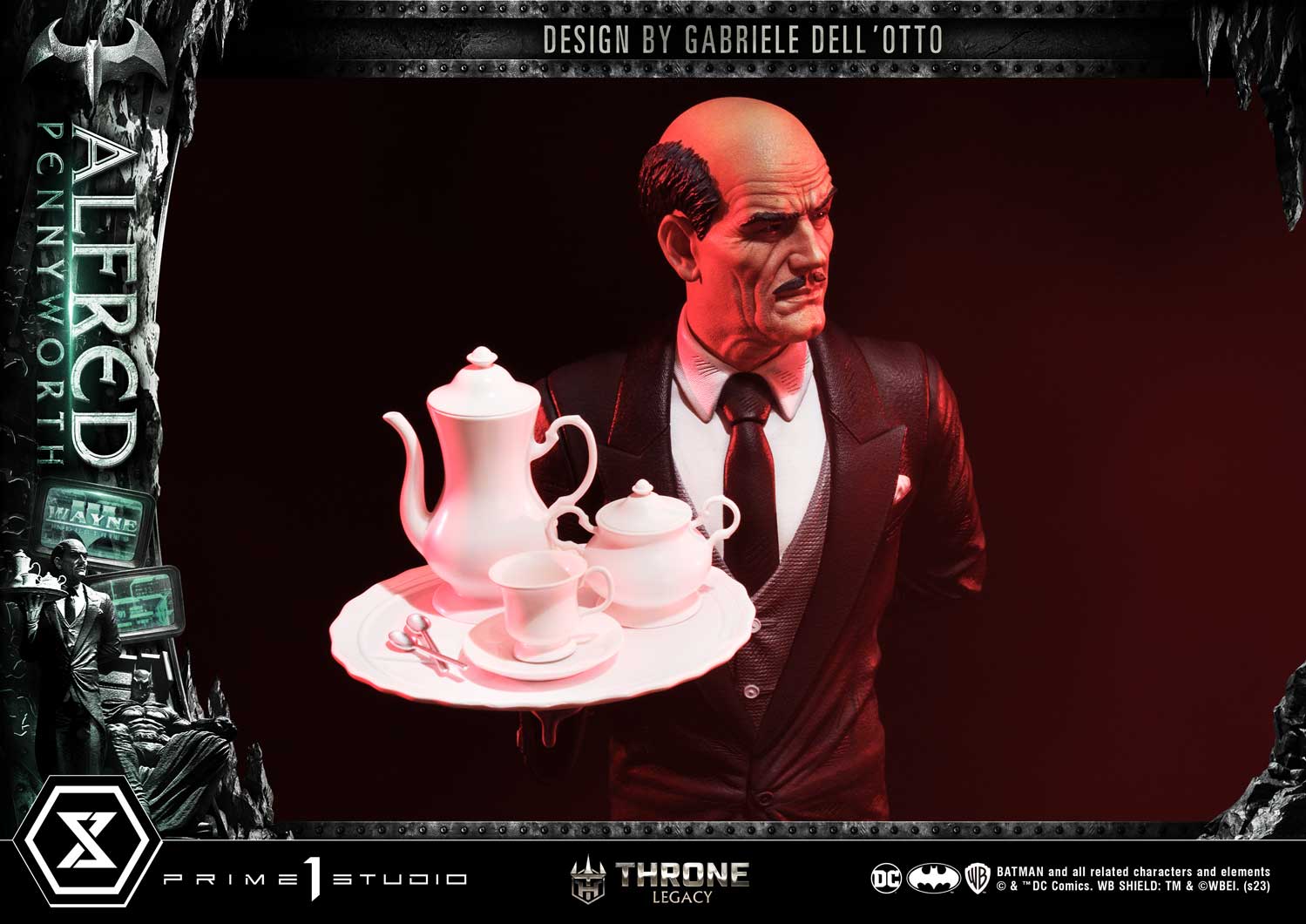 Alfred Pennyworth Throne Legacy Statue