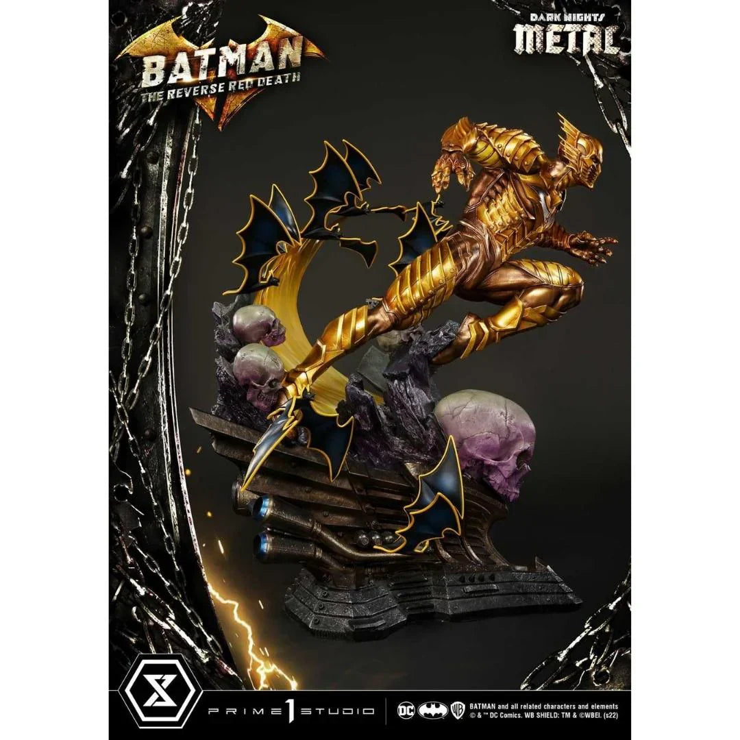 The Reverse Red Death DC Dark Knights Metal Statue