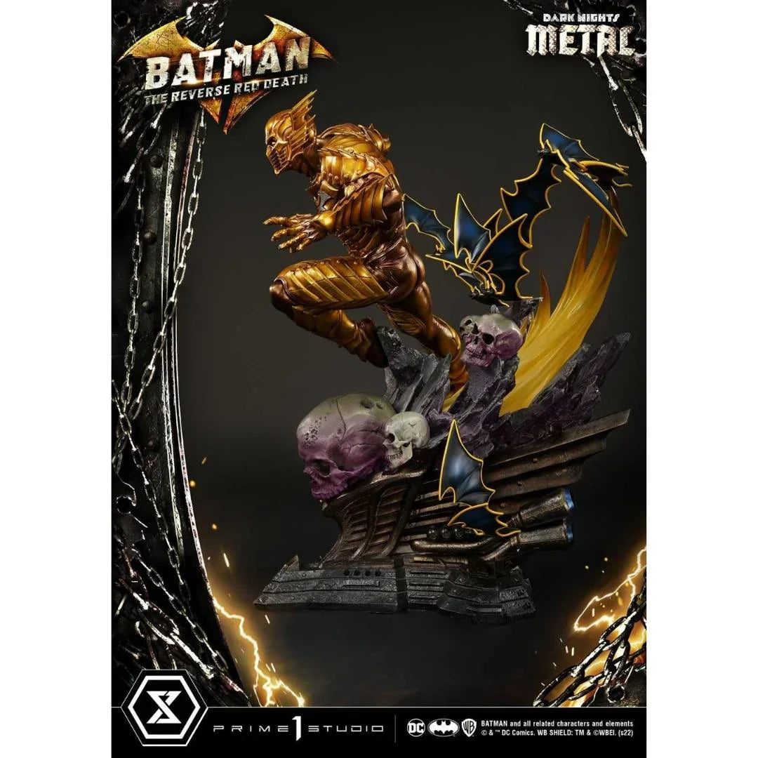 The Reverse Red Death DC Dark Knights Metal Statue