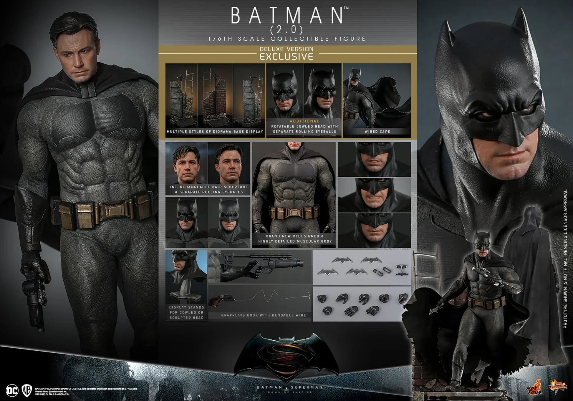 BATMAN (2.0) Sixth Scale (DELUXE VERSION) Figure