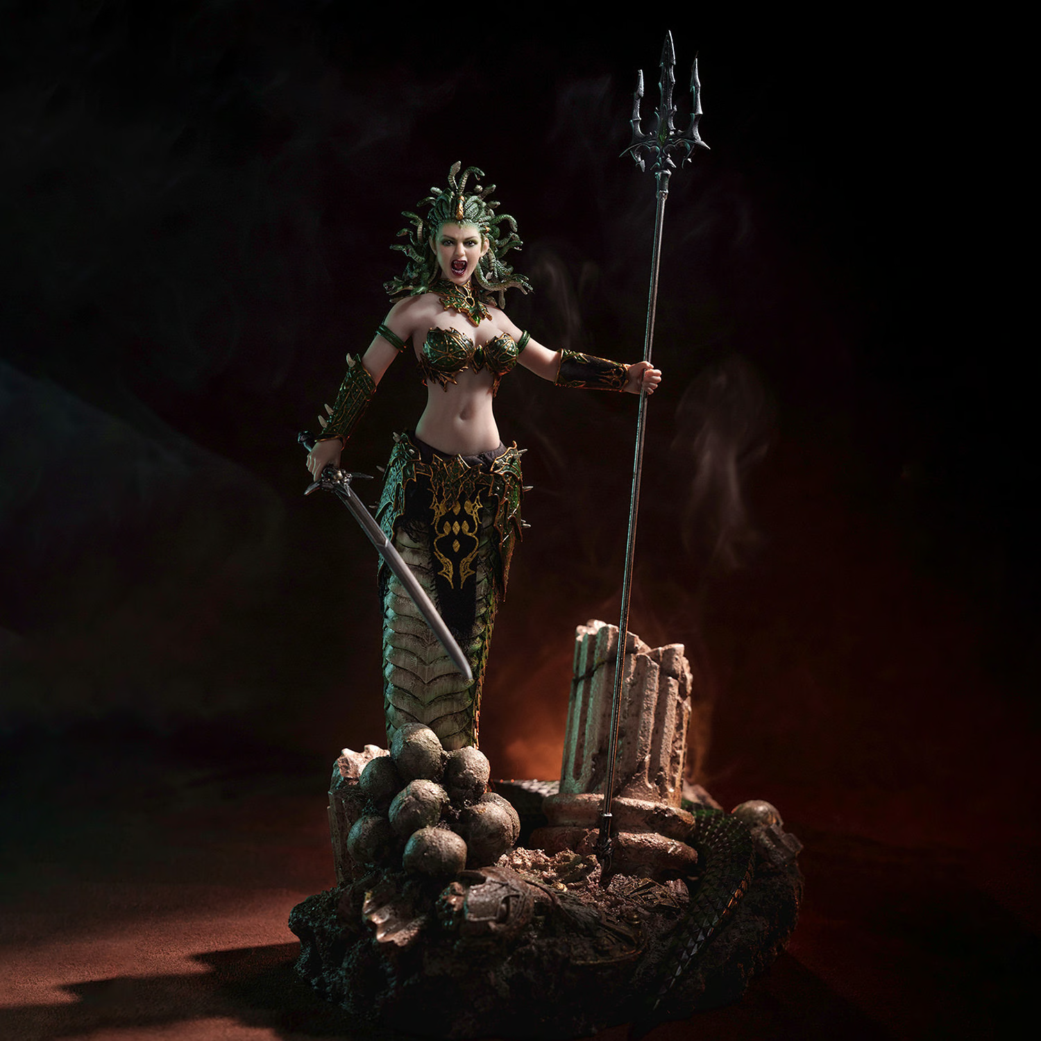 Medusa with Tail (Green) Action Figure