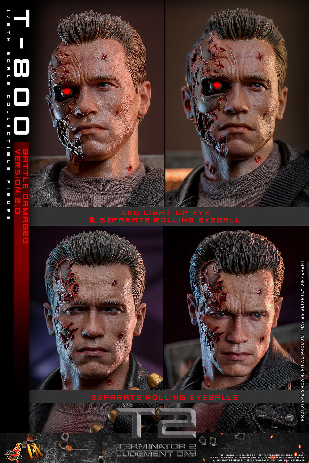 T-800 (BATTLE DAMAGED VERSION 2.0) Sixth Scale Figure