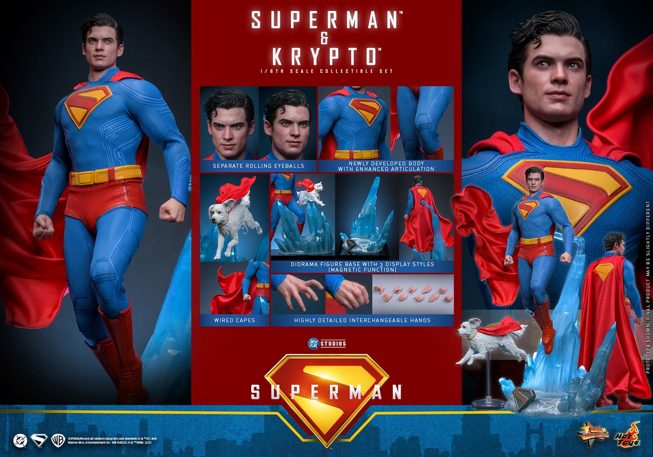 Superman (2025) & Krypto Sixth Scale Figure Set