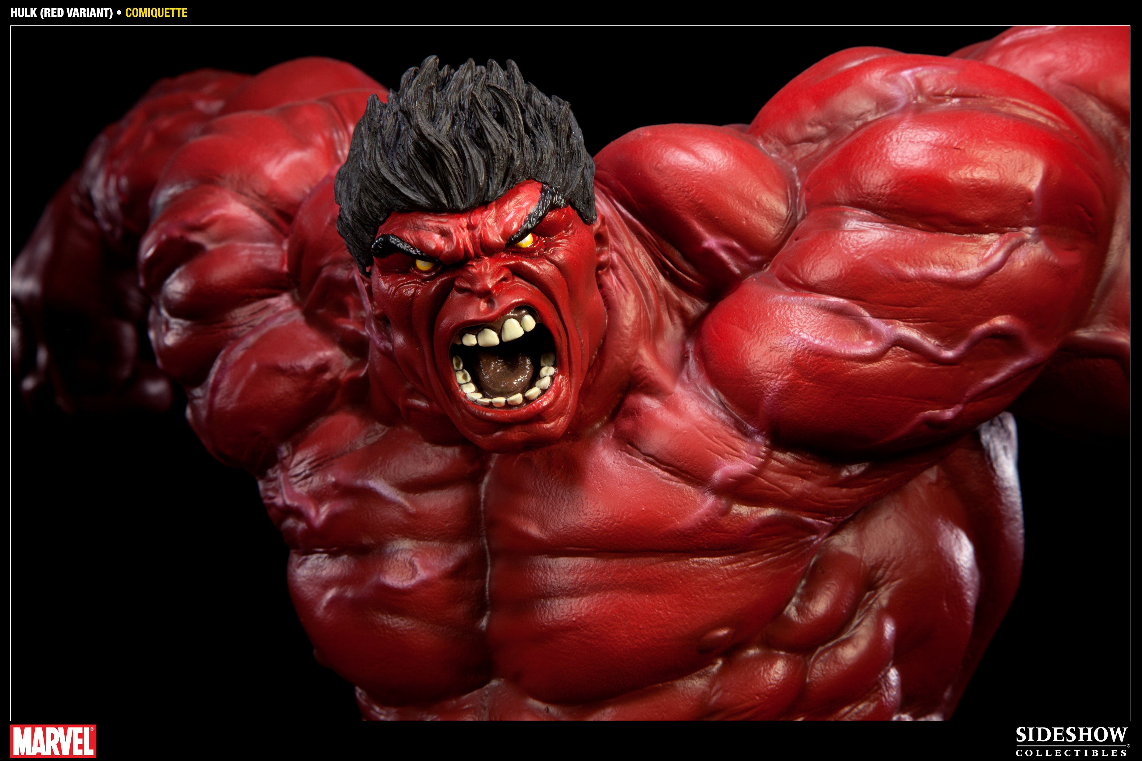 RED HULK Polystone Statue