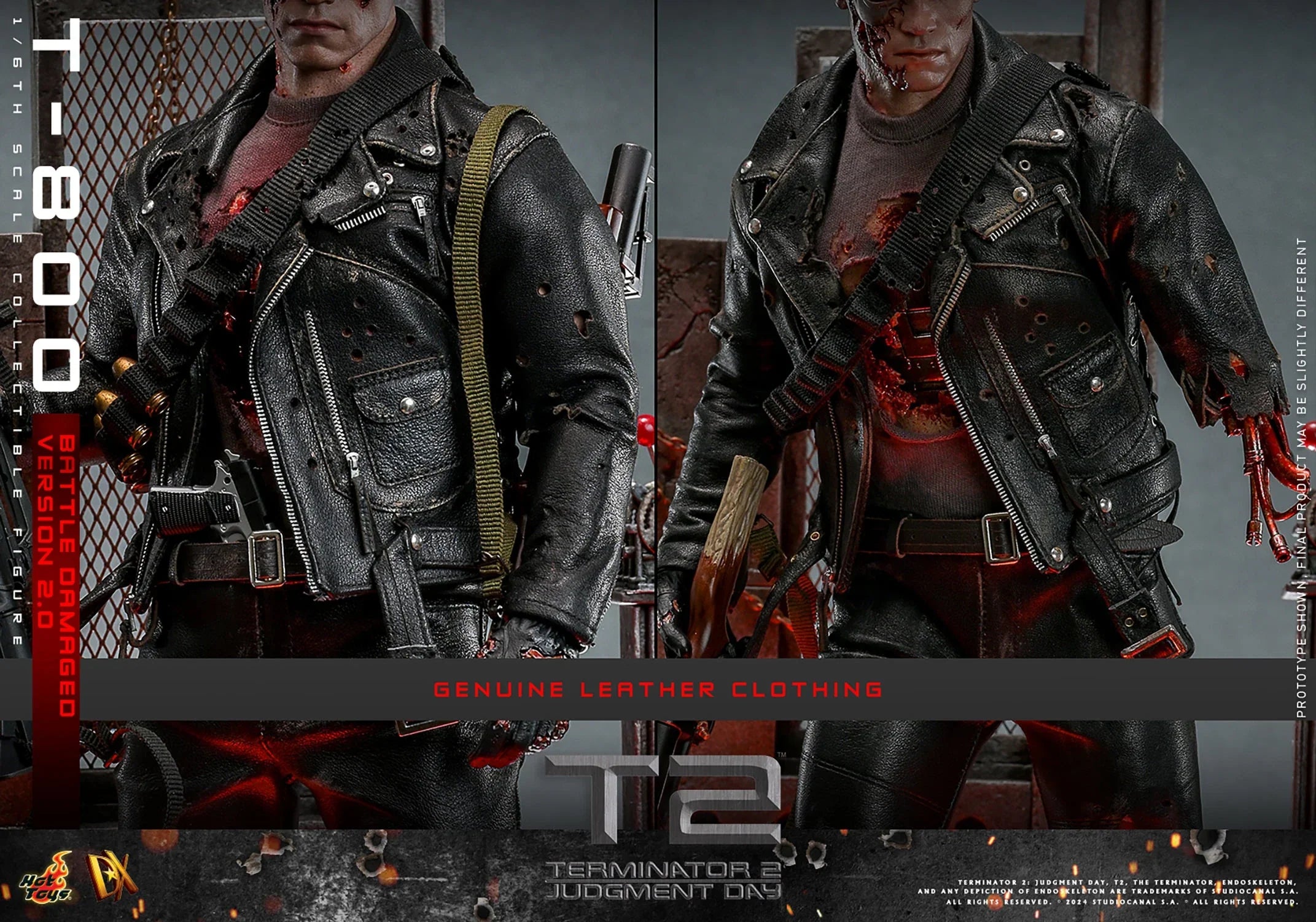 T-800 (BATTLE DAMAGED VERSION 2.0) Sixth Scale Figure
