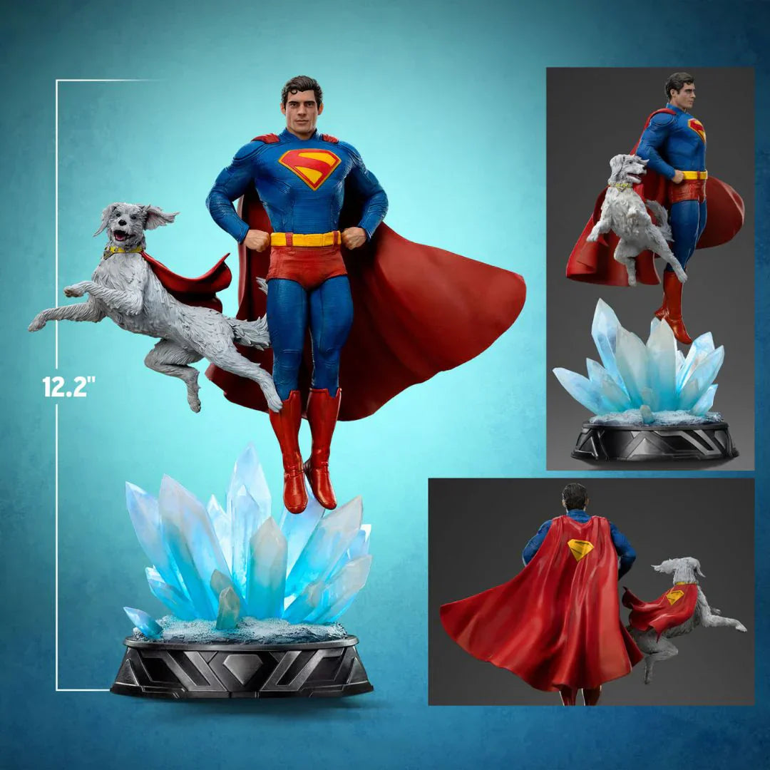 Superman & Krypto Art Scale Statue