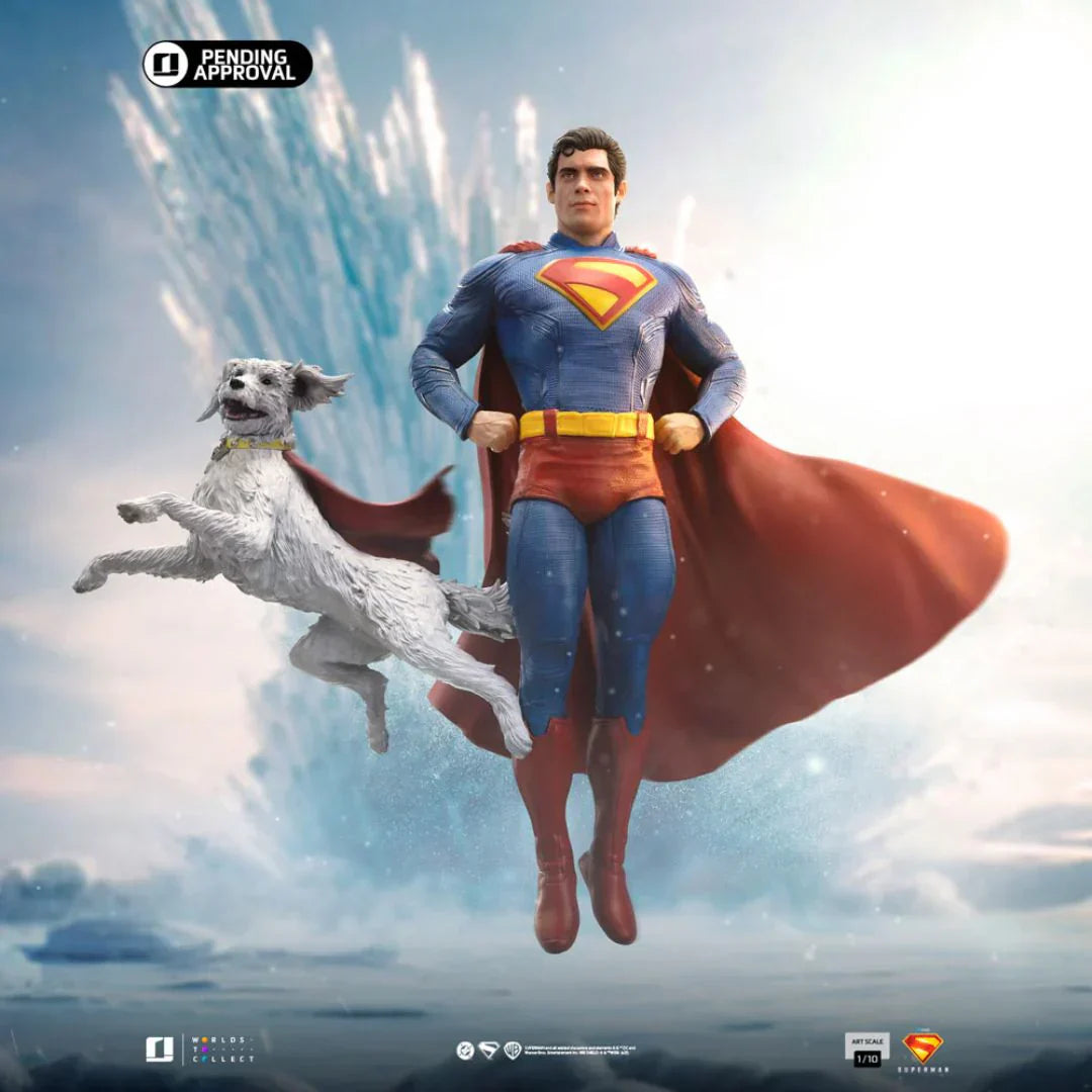 Superman & Krypto Art Scale Statue
