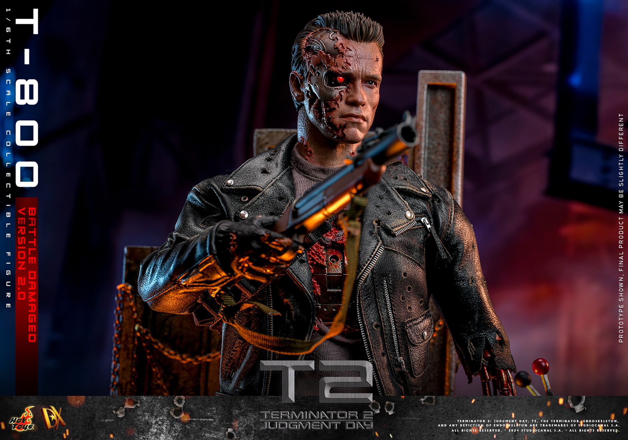 T-800 (BATTLE DAMAGED VERSION 2.0) Sixth Scale Figure
