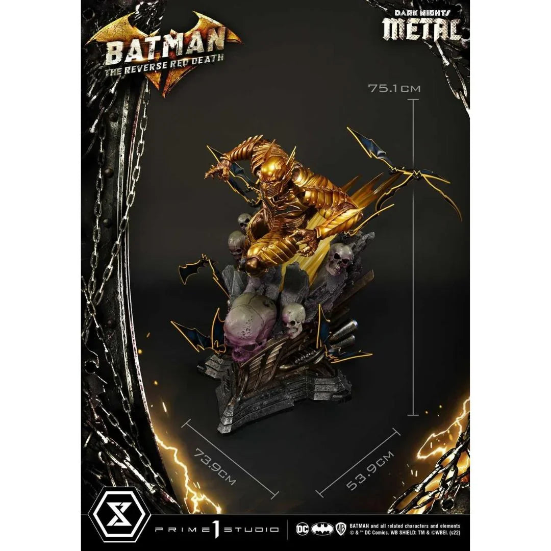 The Reverse Red Death DC Dark Knights Metal Statue