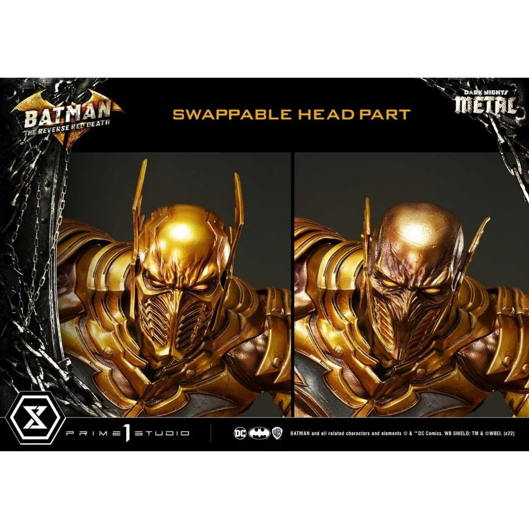 The Reverse Red Death DC Dark Knights Metal Statue