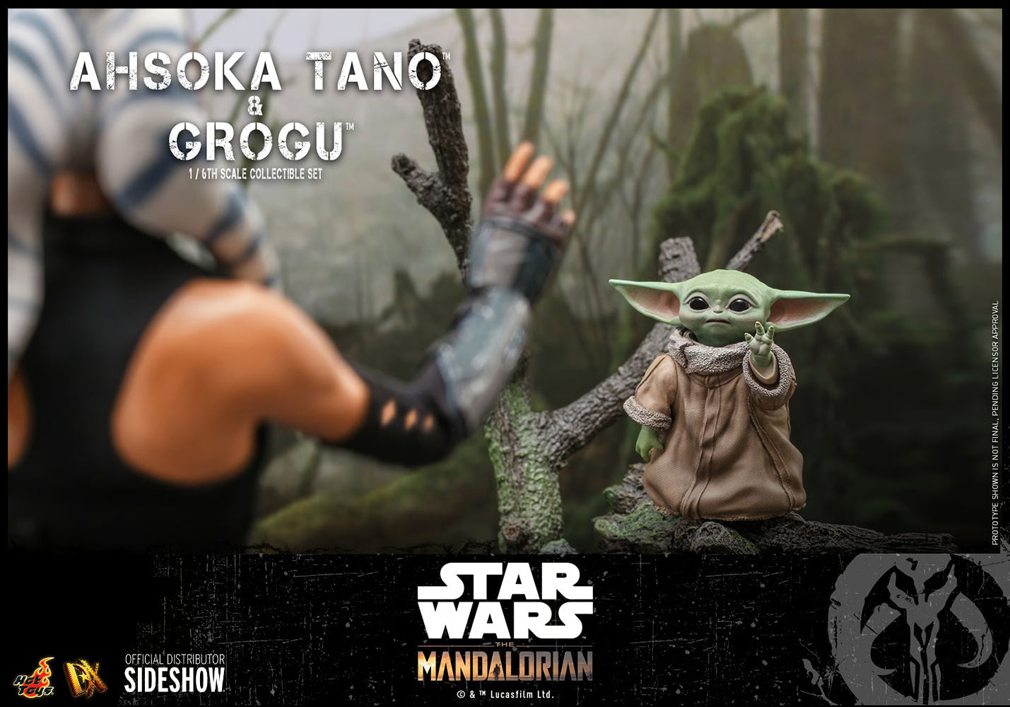 Star Wars The Mandalorian Ahsoka Tano and Grogu Set