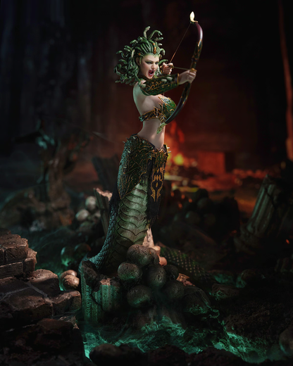 Medusa with Tail (Green) Action Figure