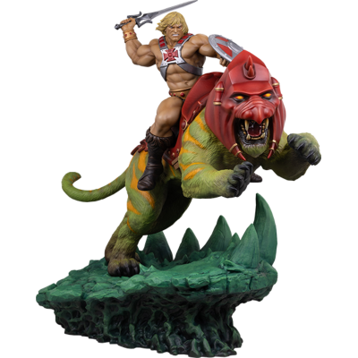 He-Man & Battlecat Classic Deluxe Statue
