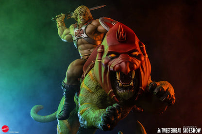 He-Man & Battlecat Classic Deluxe Statue