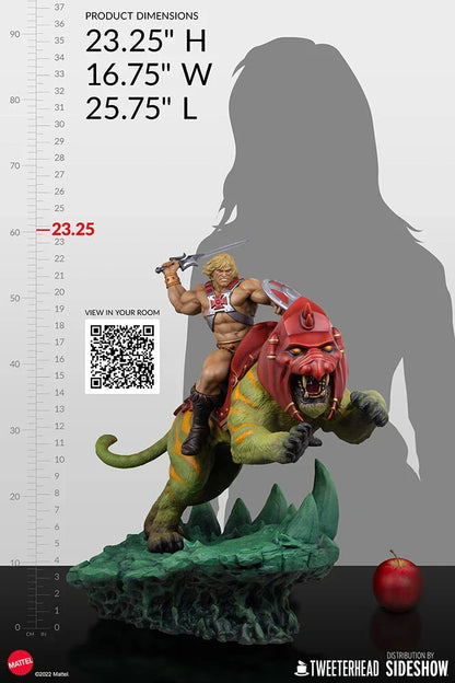 He-Man & Battlecat Classic Deluxe Statue