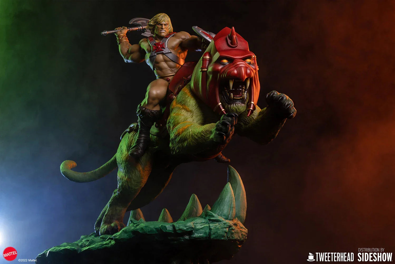 He-Man & Battlecat Classic Deluxe Statue