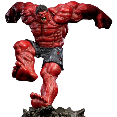 RED HULK Polystone Statue