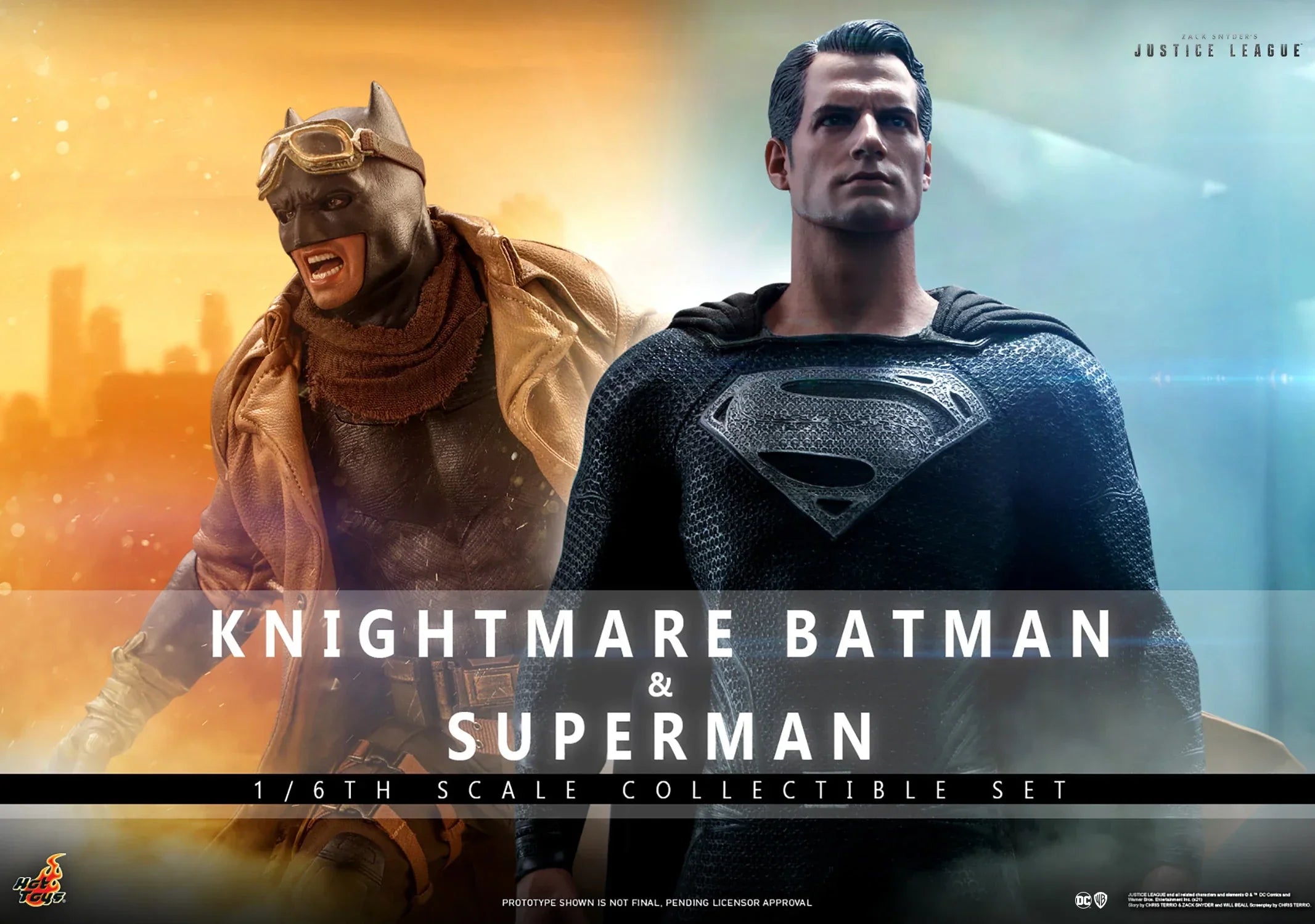 KNIGHTMARE BATMAN AND SUPERMAN Sixth Scale Figure Set