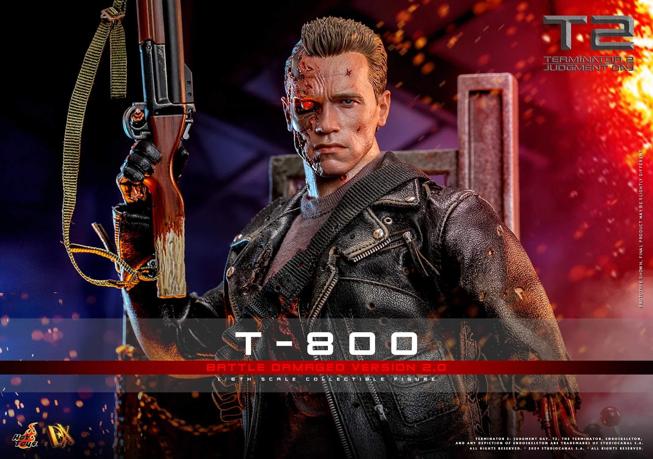 T-800 (BATTLE DAMAGED VERSION 2.0) Sixth Scale Figure